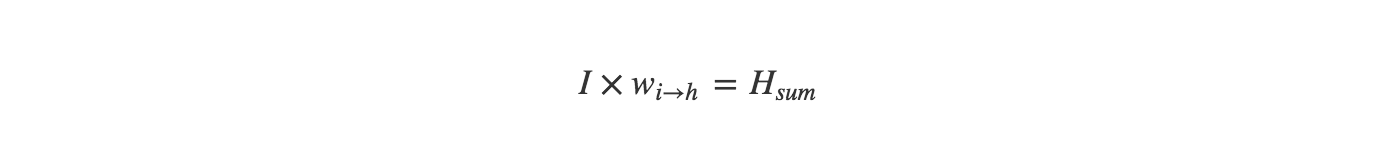 Equation: deriving the input-to-hidden weight change.